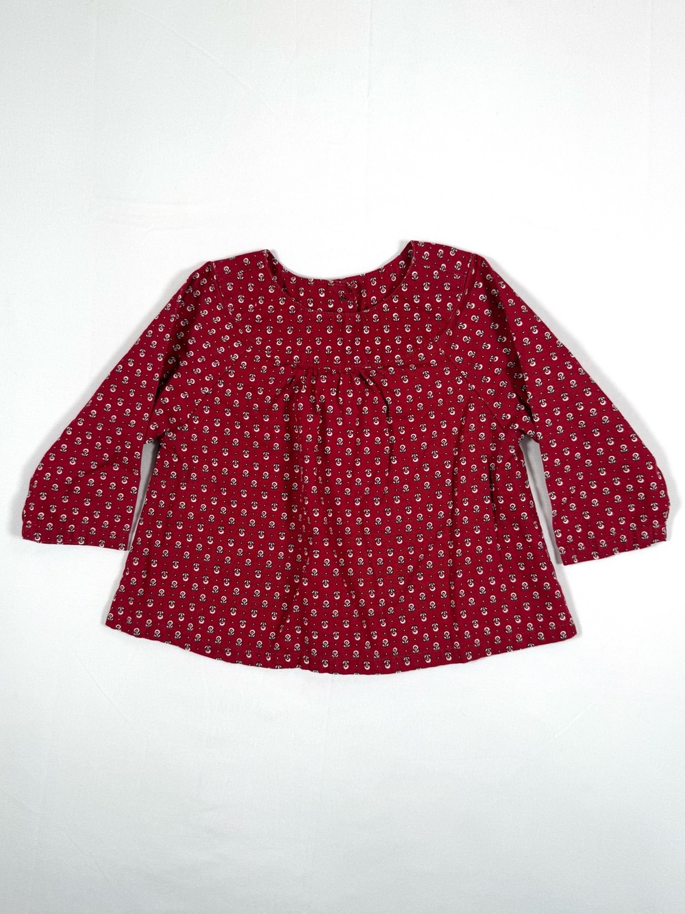 VINTAGE OLD NAVY Girls Ditsy Floral Prairie Blouse 3-6M Cottagecore Y2K 2006